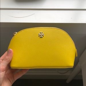 Tory Burch Yellow Makeup Case